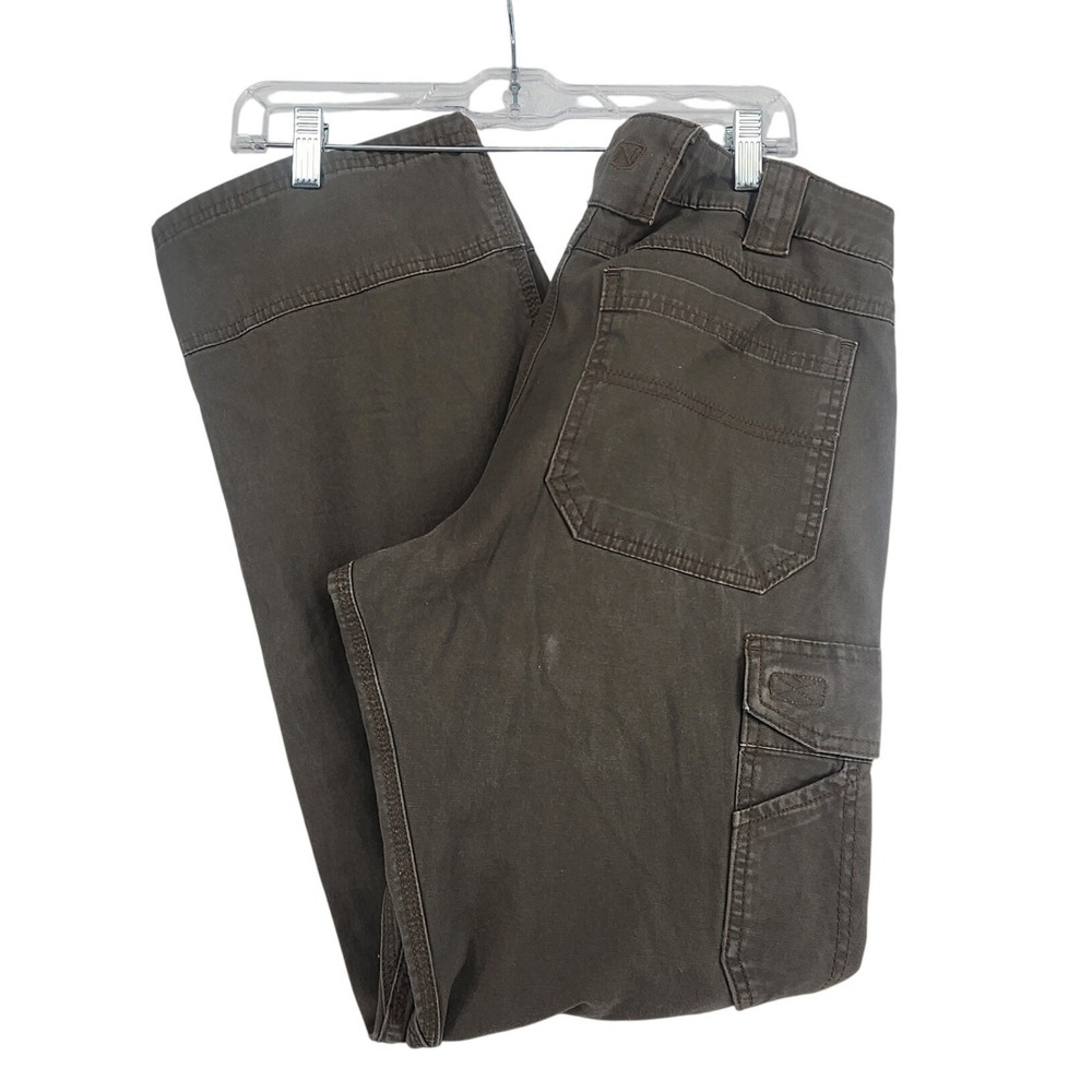 Noble Outfitters 32x34 Brown Cargo Work Pants Utility Tactical Canvas Gorpcore